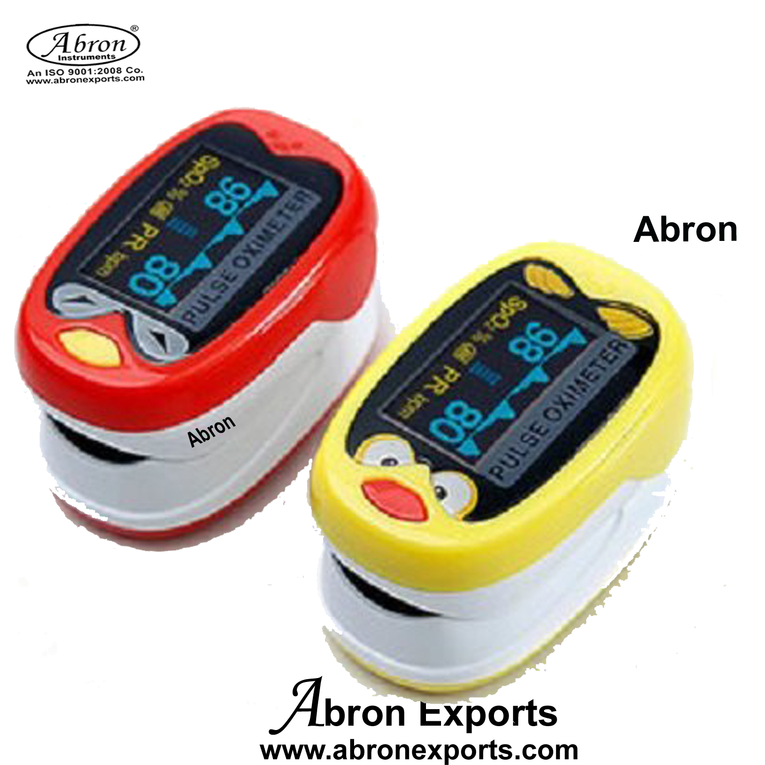 Pulse Oximeter Finger Portable Digital Blood Oxygen SPO2 Pulse Rate Sensor with Alarm Adults Children ABM-2212A 